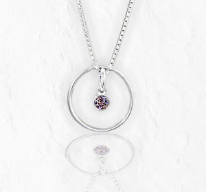 June Alexandrite Birthstone Necklace