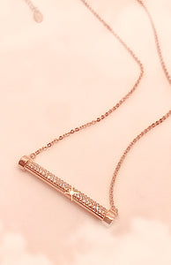 SALE - Radiance Ambre Bar Necklace