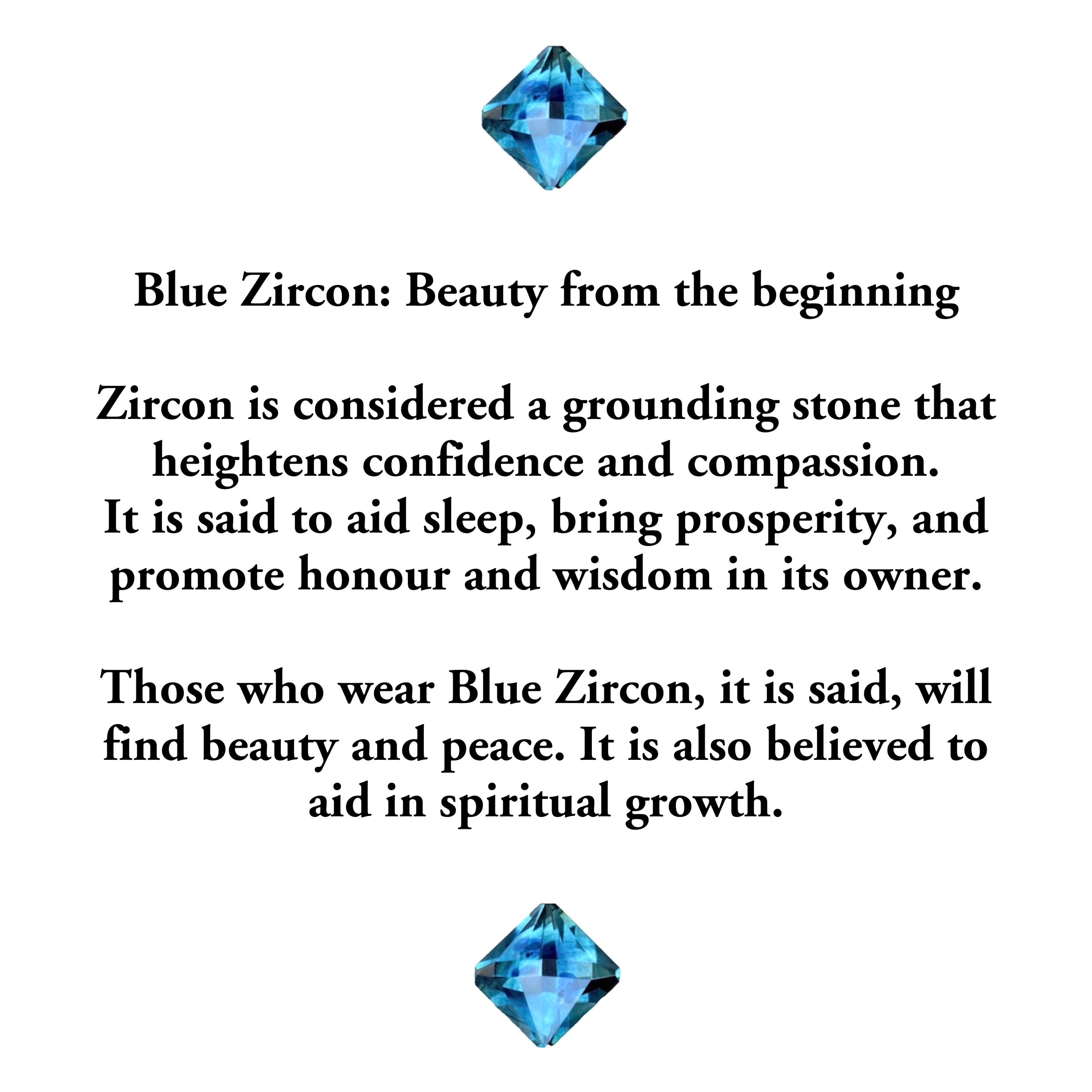 Blue Zircon December Birthstone Topaz Zircon Birthstone 2025