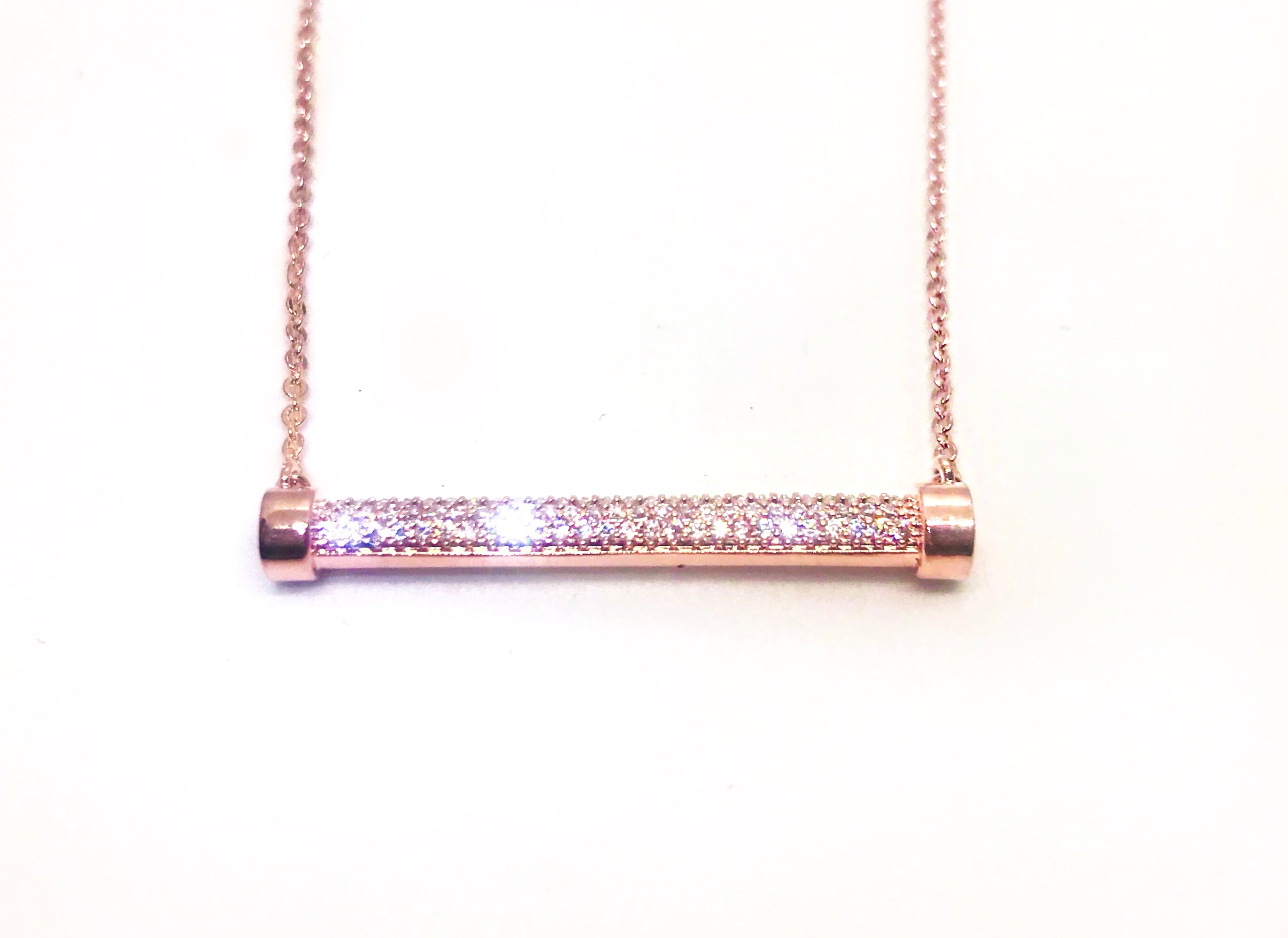 SALE - Radiance Ambre Bar Necklace