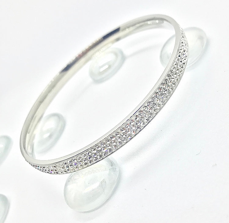 SALE -Grace Kara - Halo Bangle Bracelet